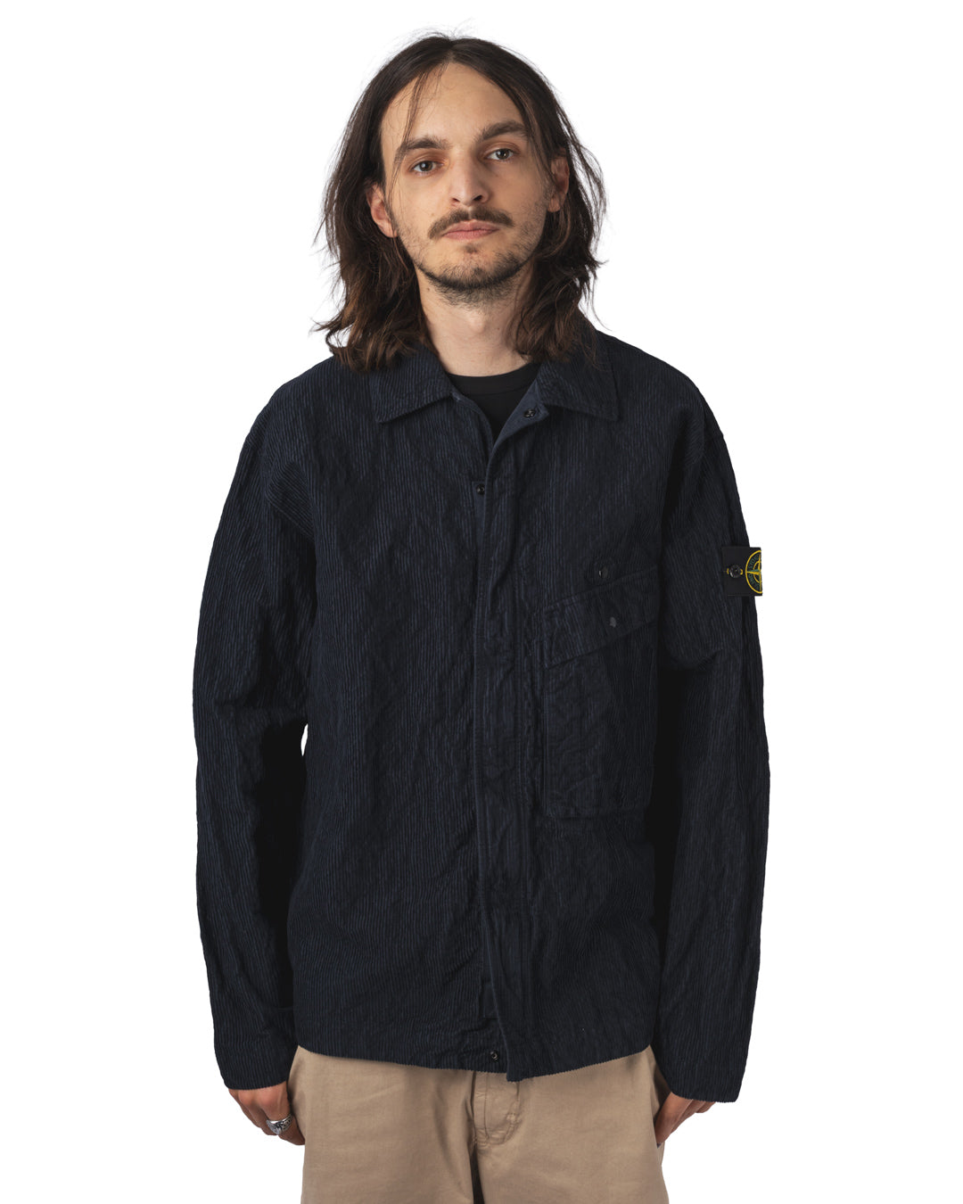 Stone Island – Wrinkled Corduroy 500-TC Overshirt – People's Rag