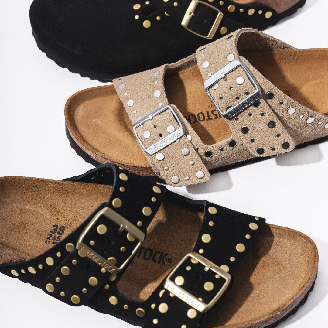 Birkenstock à Rivets : L'élégance brute au creux de votre pied