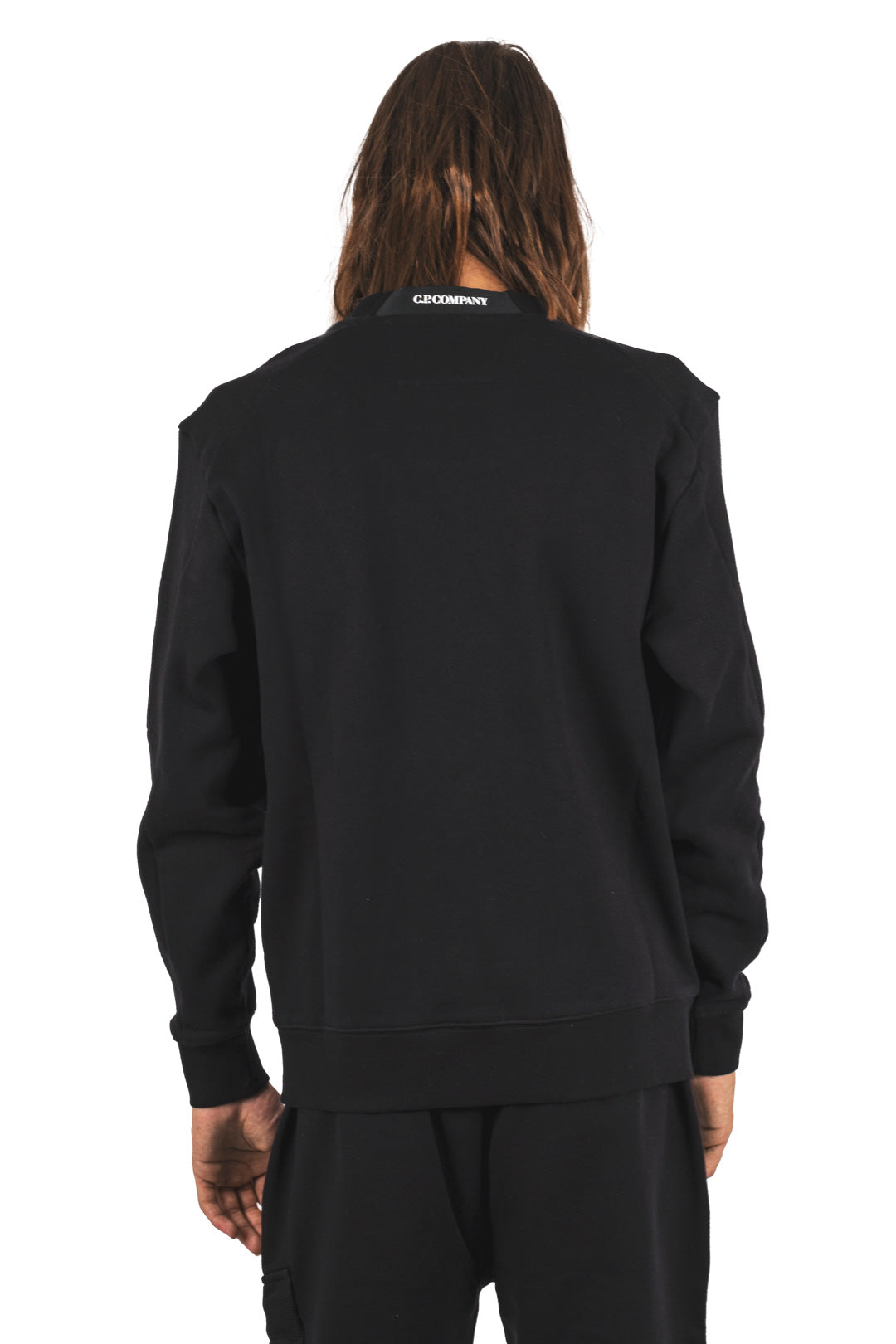 Diagonal Fleece Crewneck