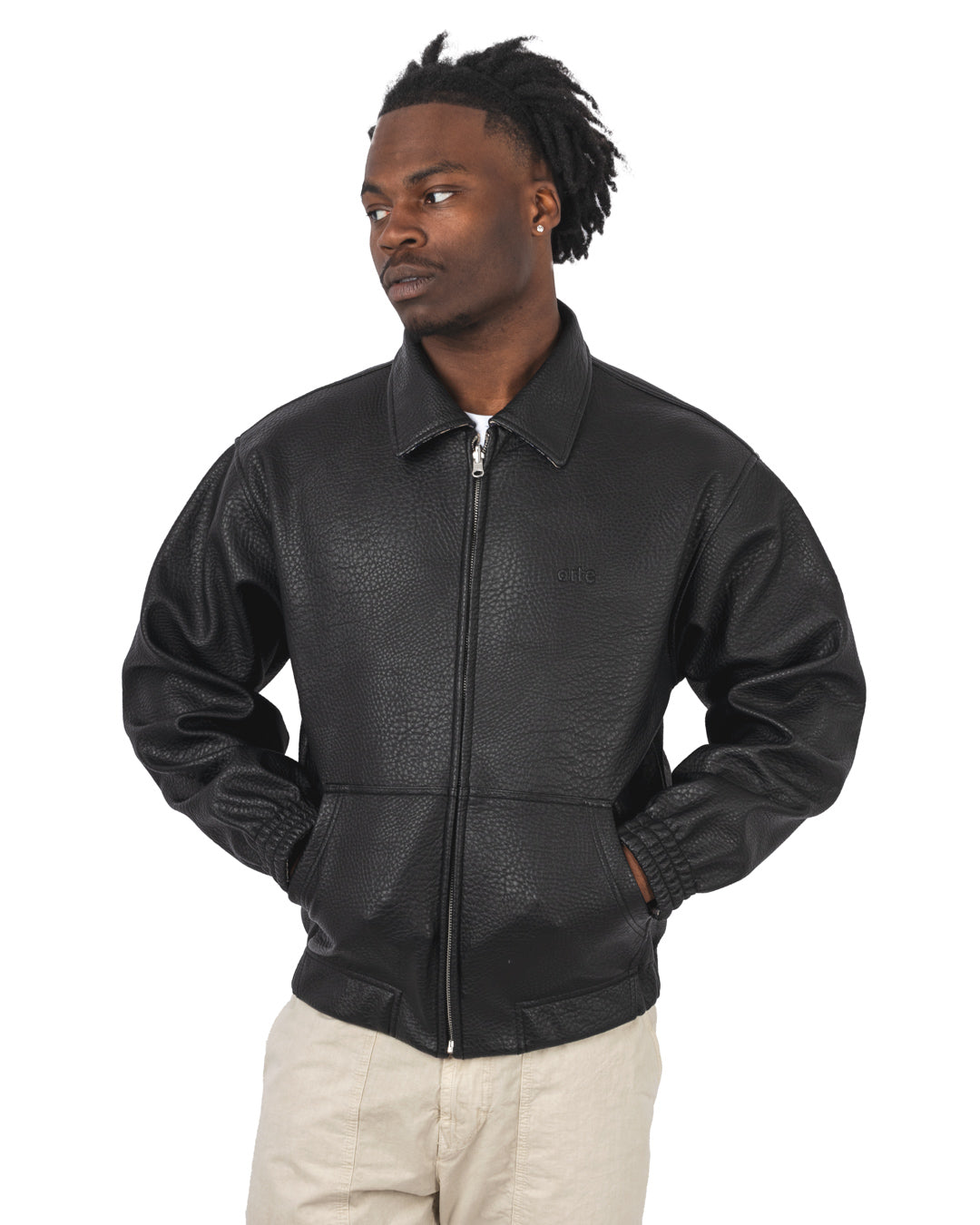 Reversible Plaid Leather Jacket