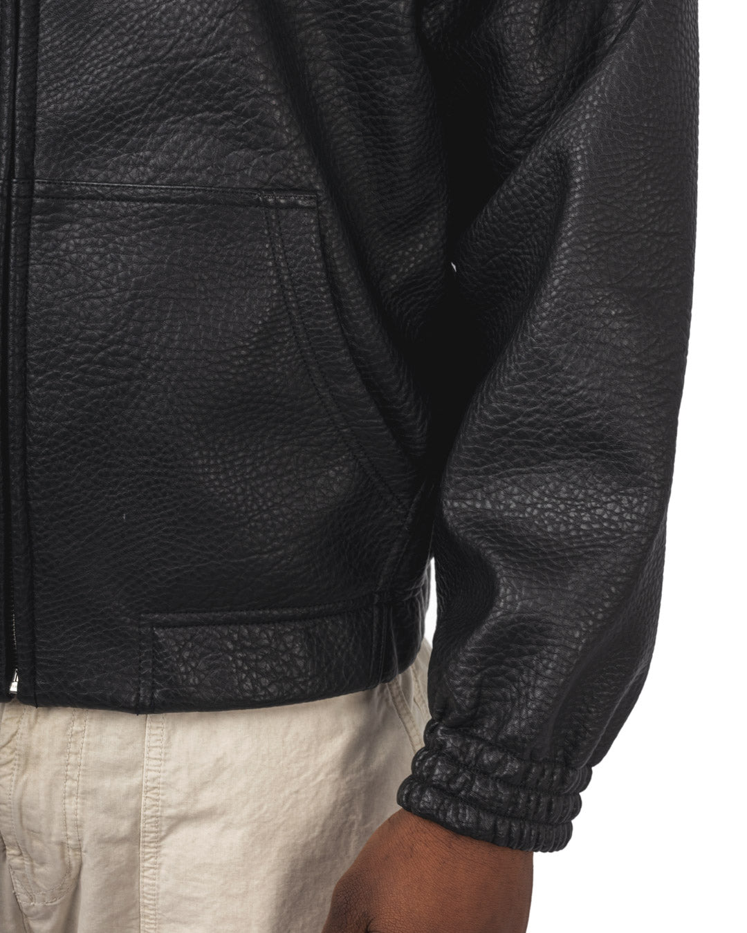 Reversible Plaid Leather Jacket