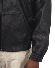 Reversible Plaid Leather Jacket