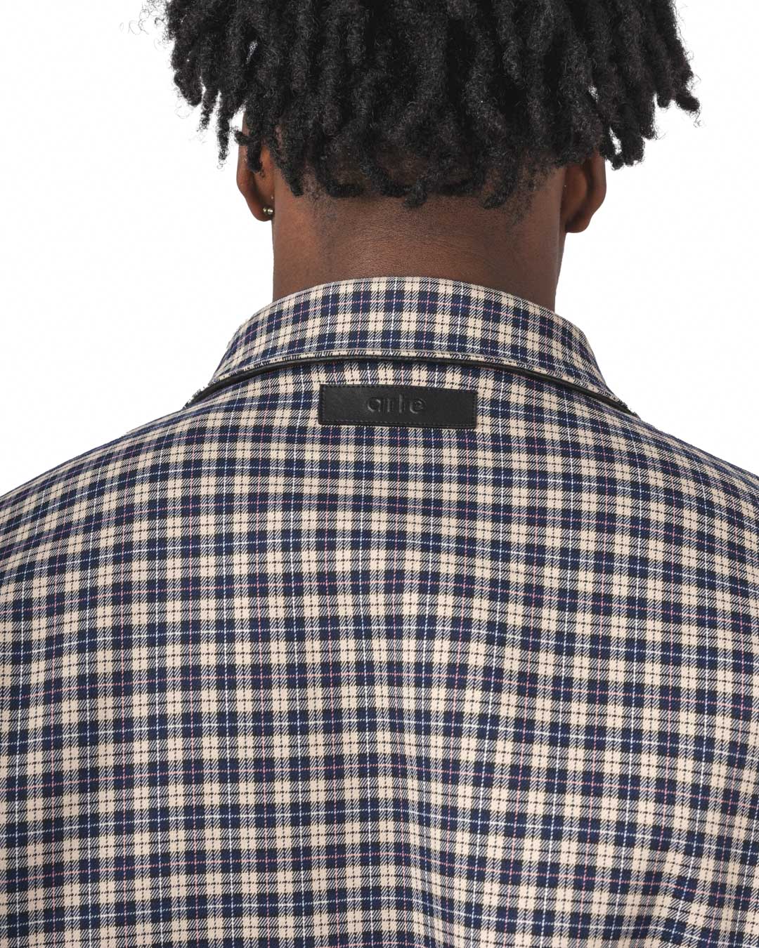 Reversible Plaid Leather Jacket