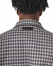 Reversible Plaid Leather Jacket