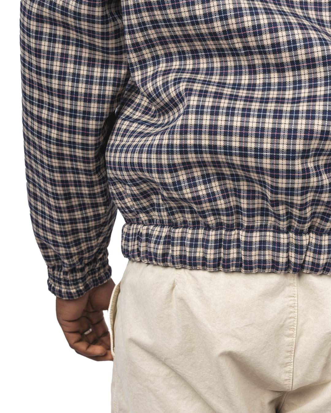 Reversible Plaid Leather Jacket
