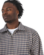 Reversible Plaid Leather Jacket