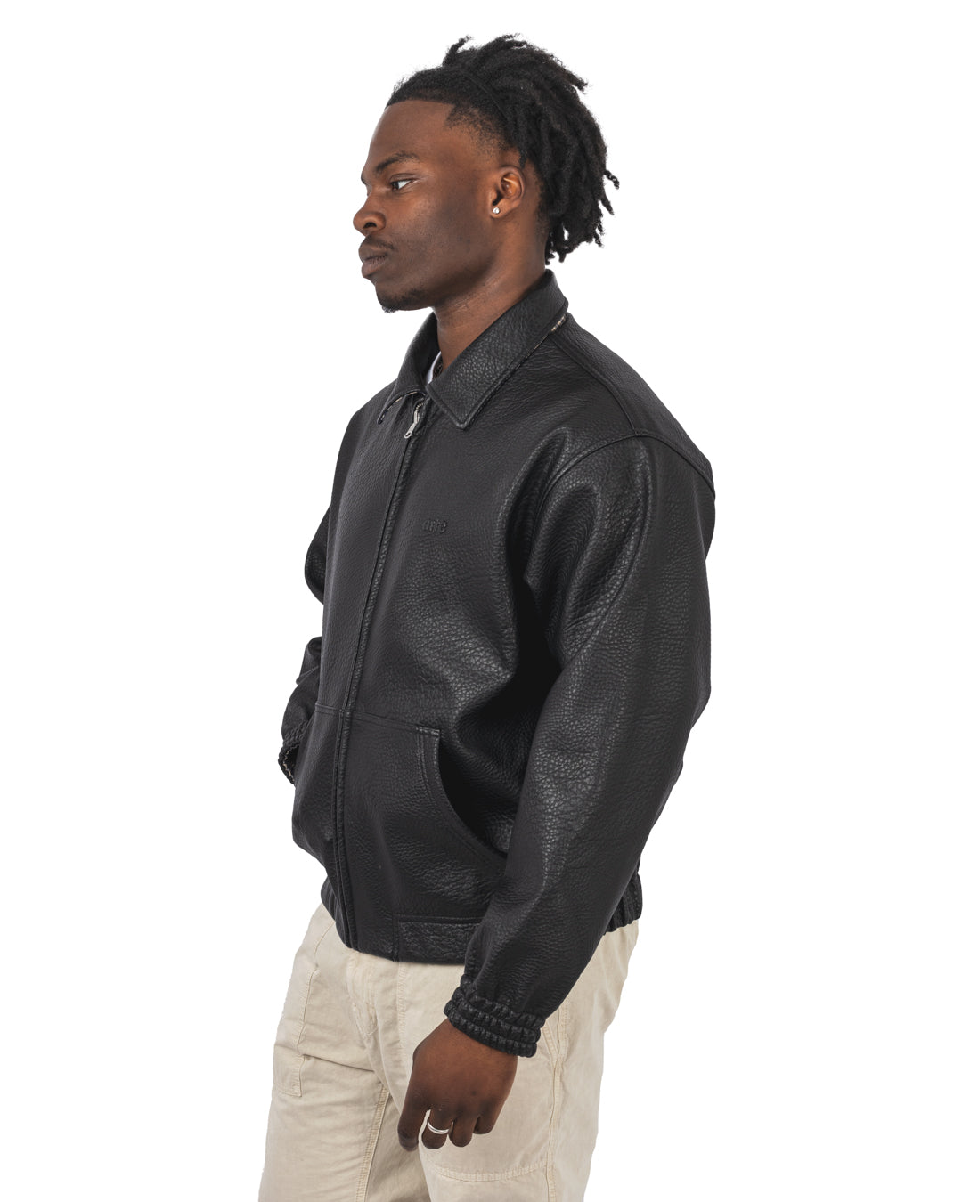 Reversible Plaid Leather Jacket