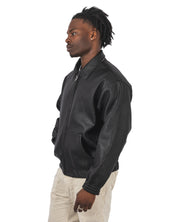 Reversible Plaid Leather Jacket