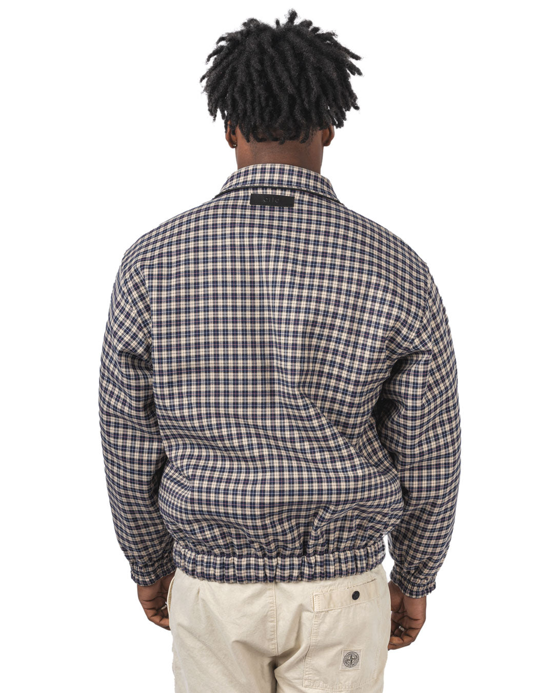 Reversible Plaid Leather Jacket