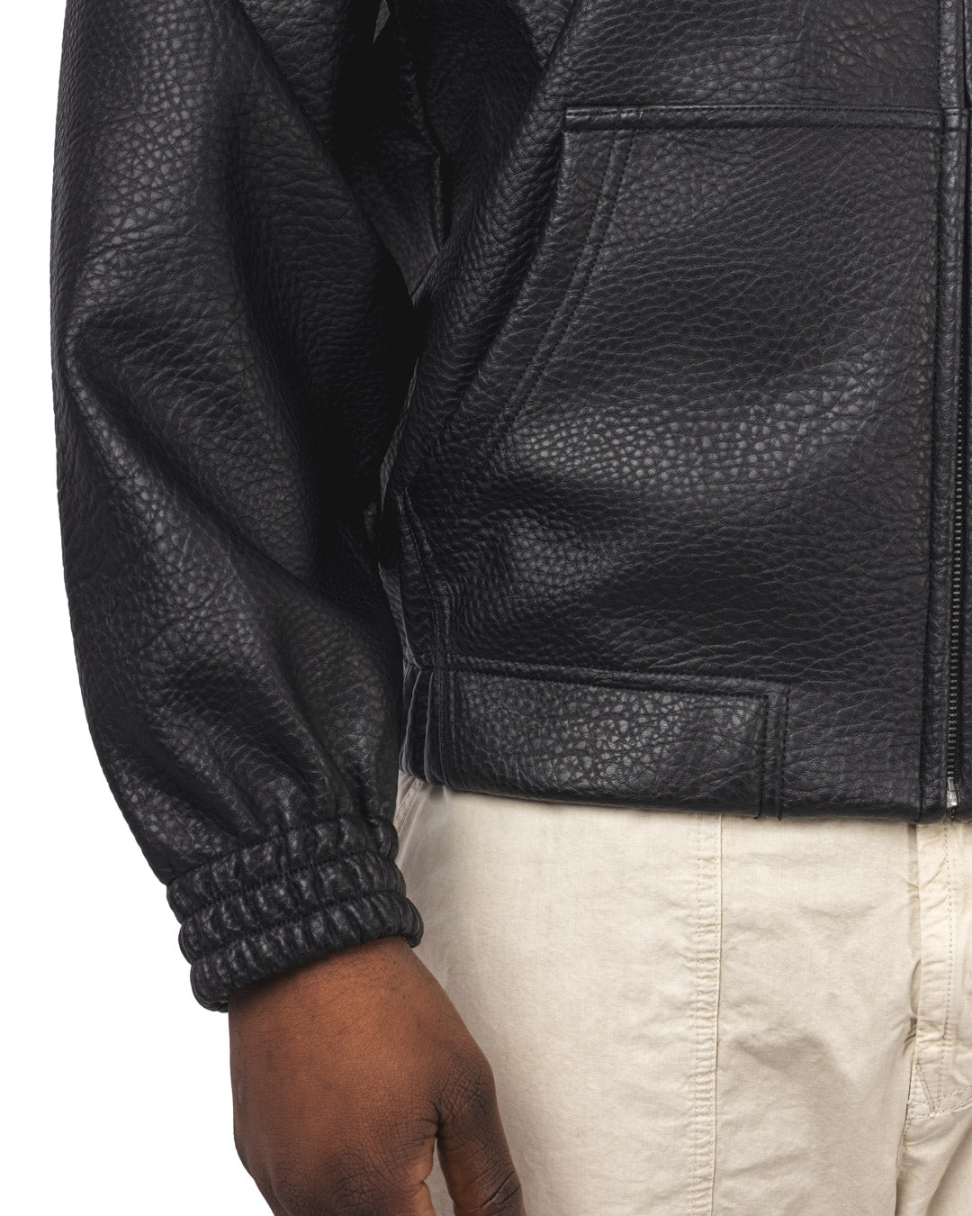 Reversible Plaid Leather Jacket