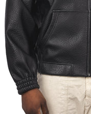 Reversible Plaid Leather Jacket