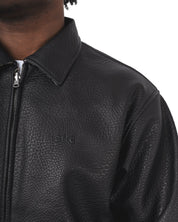 Reversible Plaid Leather Jacket