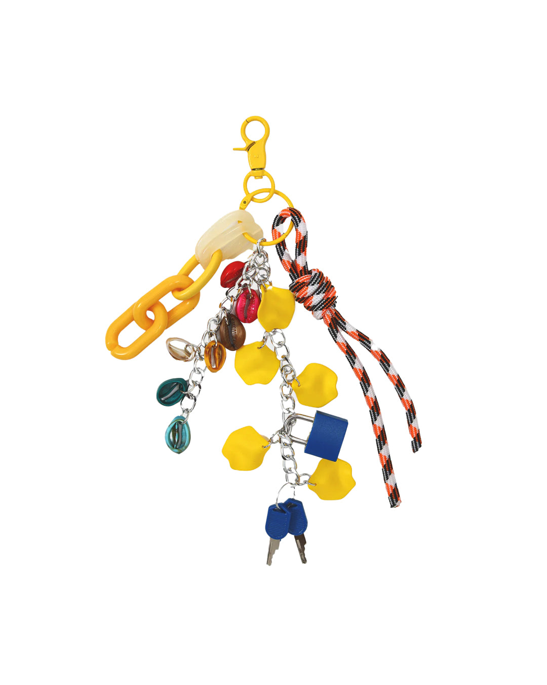 Bag Charms Set - Blue Padlock