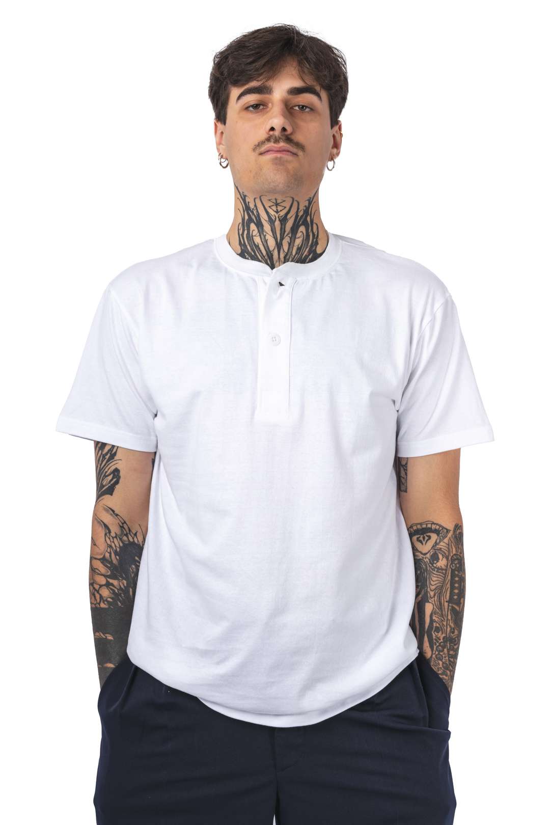 2 PACK HENLEY TEE