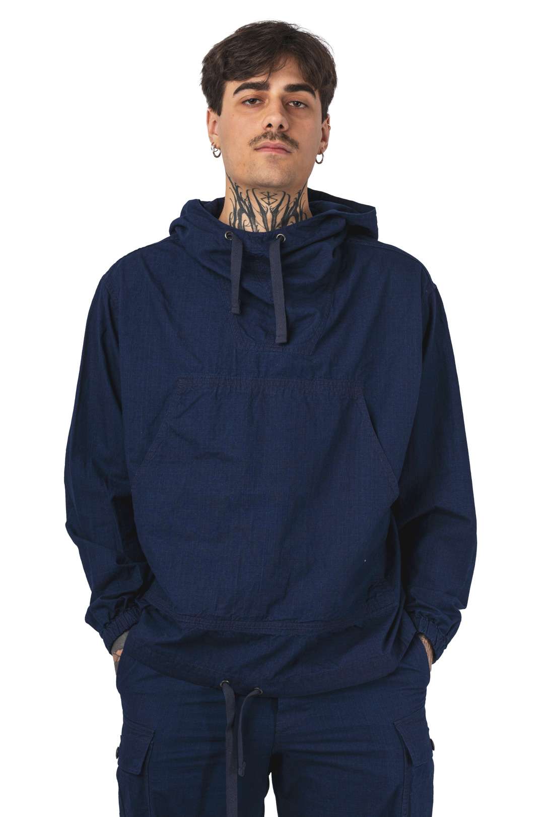 MIL SMOCK INDIGO RIP STOP