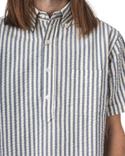 B.D. Pullover Short Sleeve Indigo Seersucker