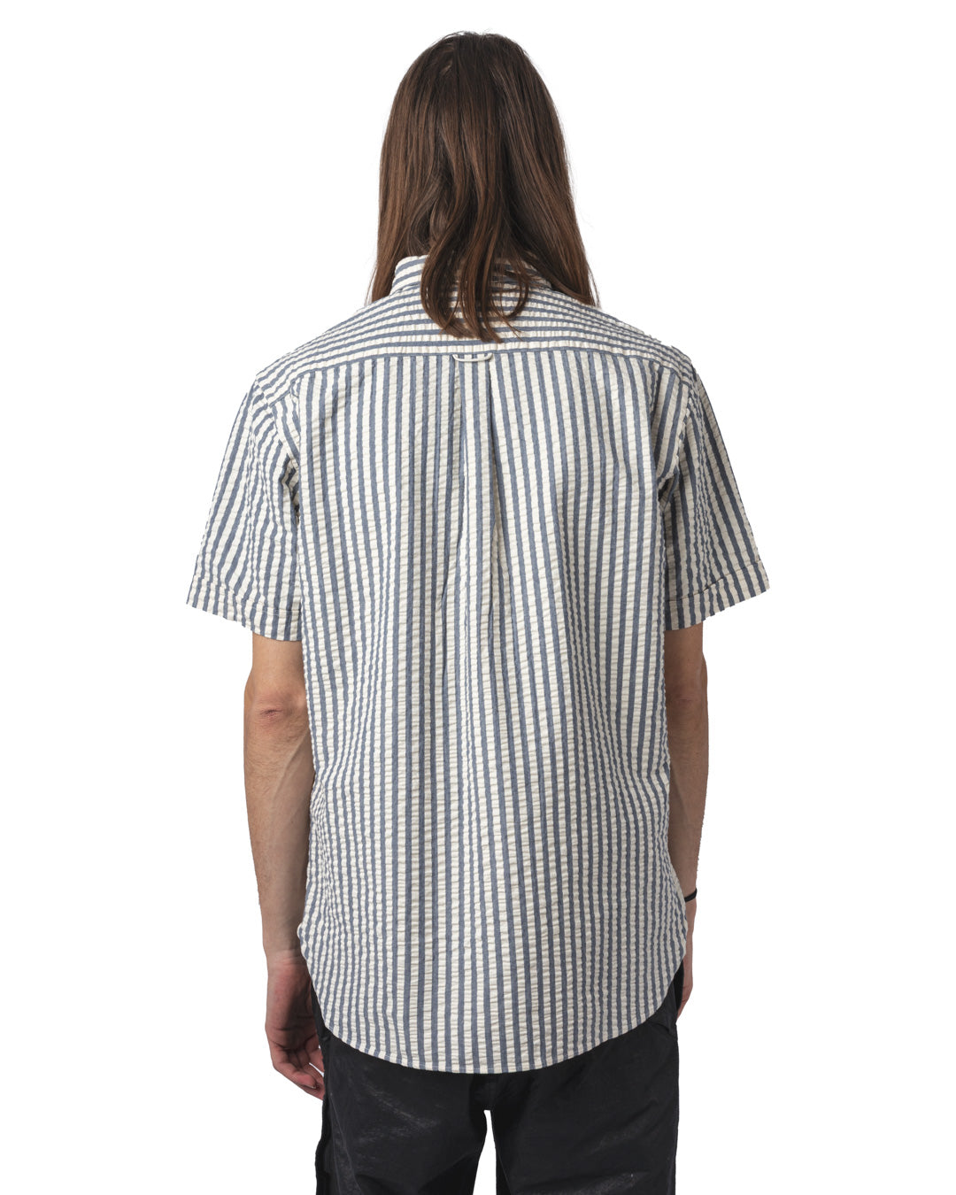 B.D. Pullover Short Sleeve Indigo Seersucker
