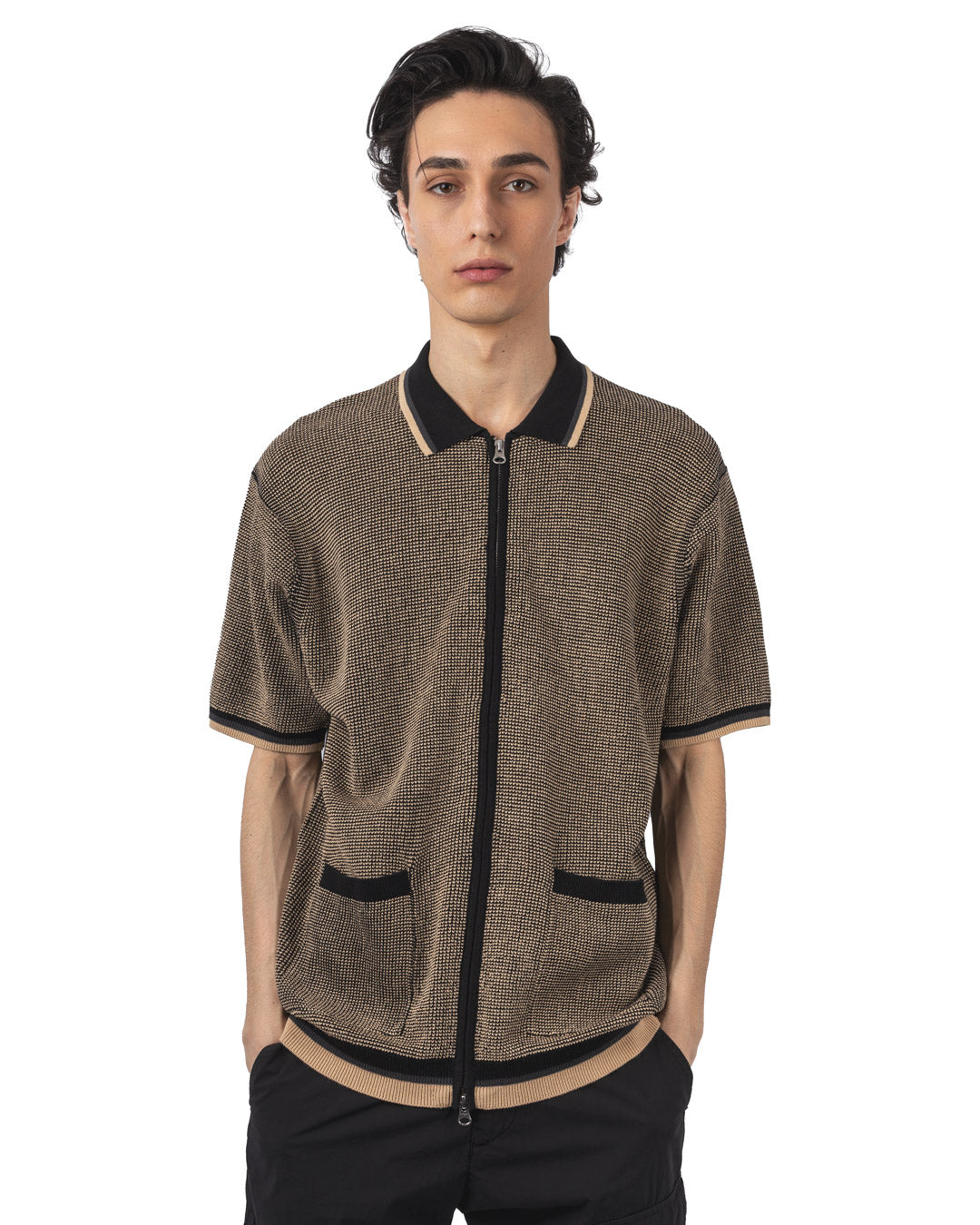 Zip Knit Polo