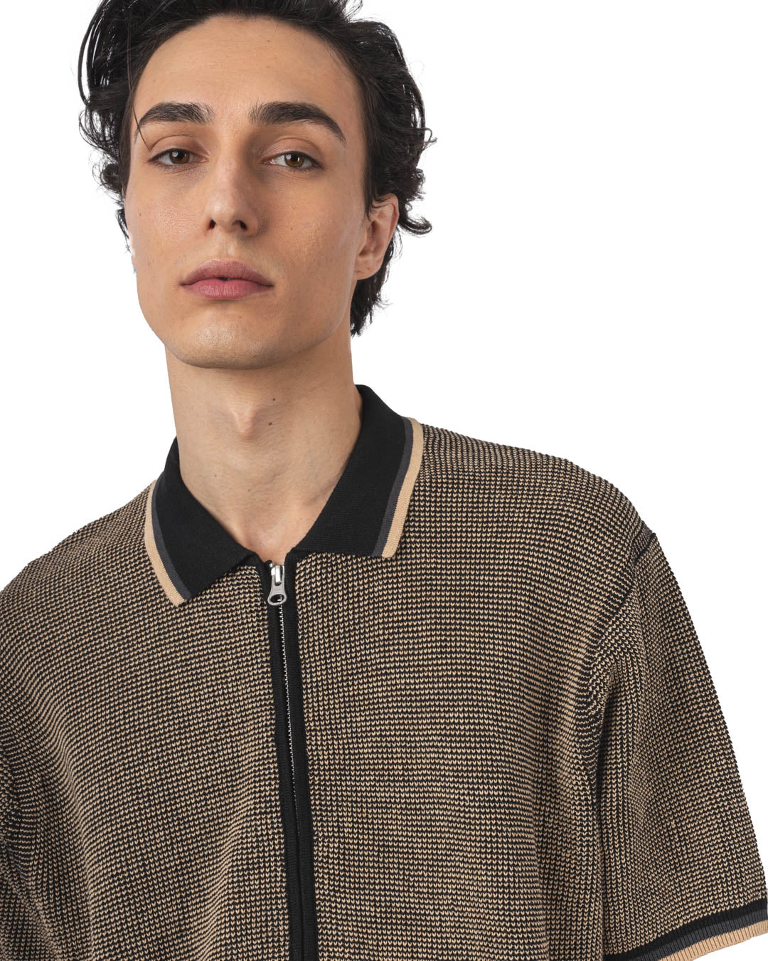 Zip Knit Polo