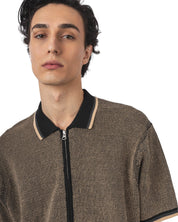Zip Knit Polo