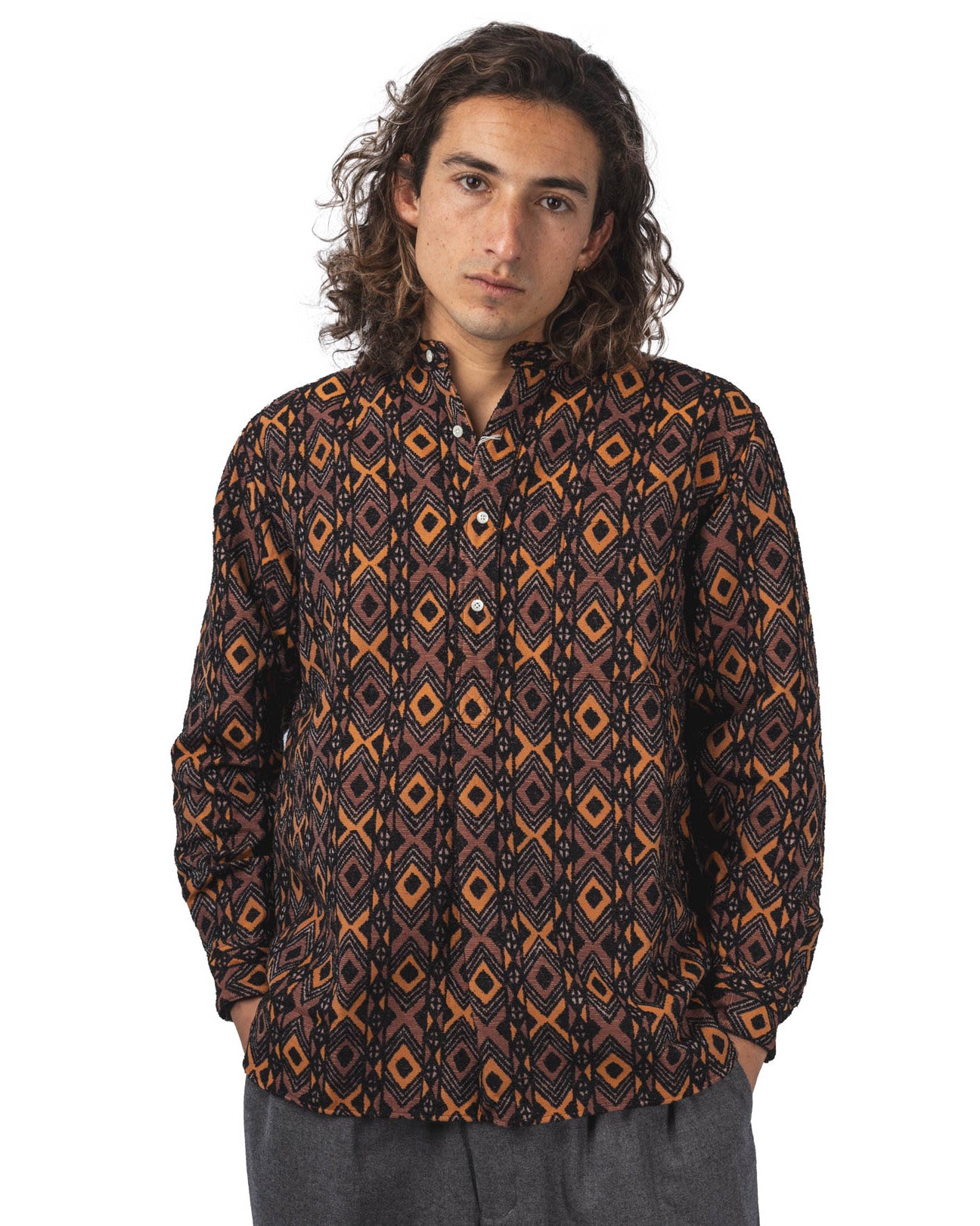 BATIK STRIPE JACQUARD SHIRT