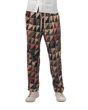 2 Pleats Relax Trousers Patchwork