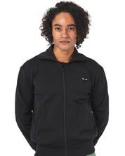 Zip Sweatshirt Black Emblem knit