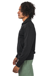 Zip Sweatshirt Black Emblem knit
