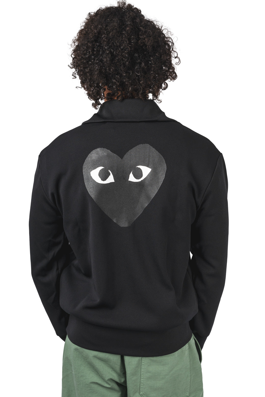 Zip Sweatshirt Black Emblem knit