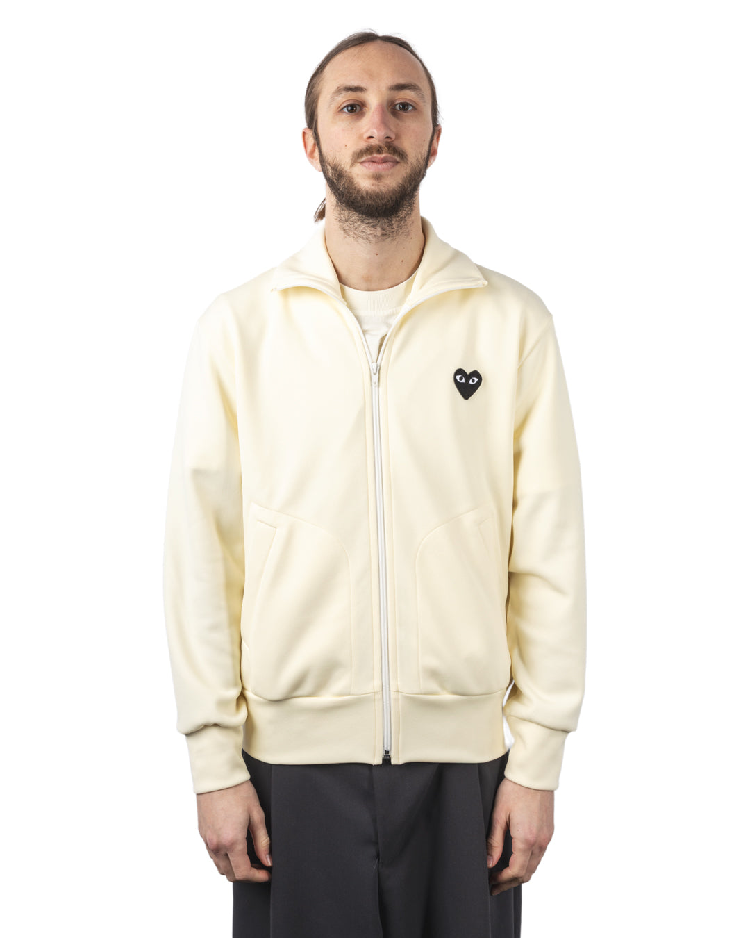 Zip Sweatshirt Black Emblem knit