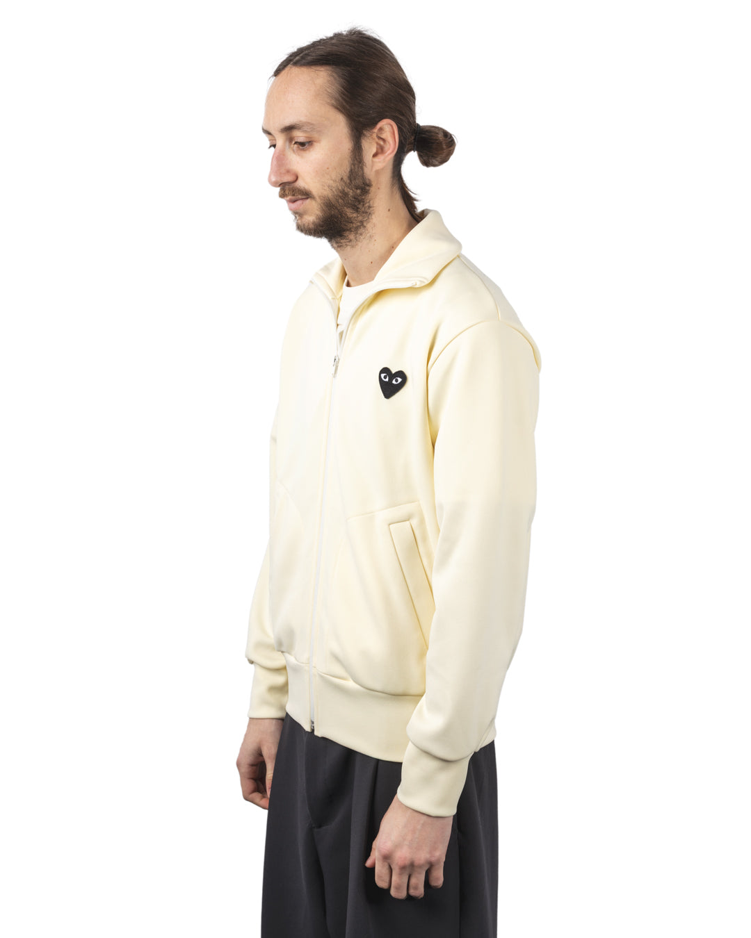 Zip Sweatshirt Black Emblem knit