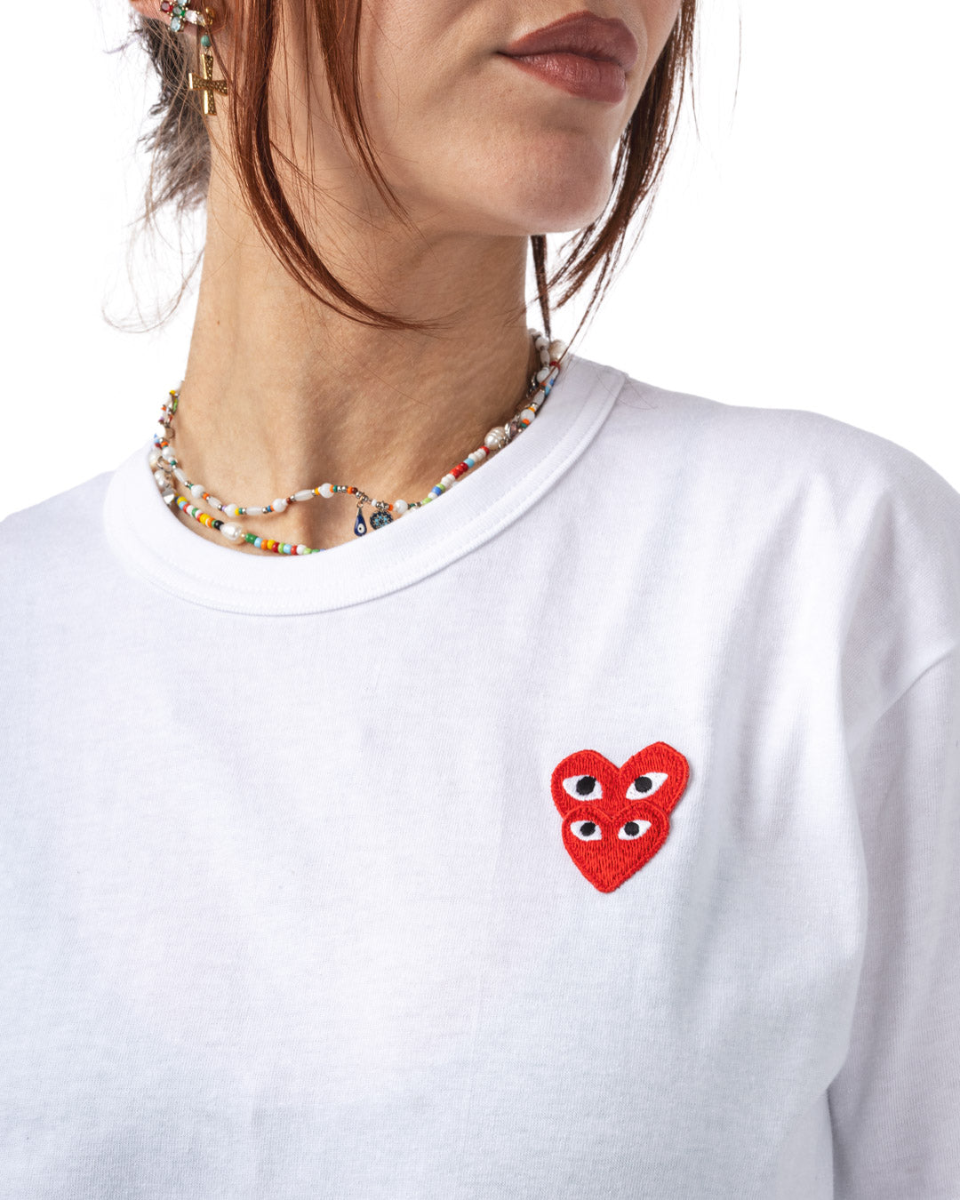 T-Shirt Double Red Emblem Knit