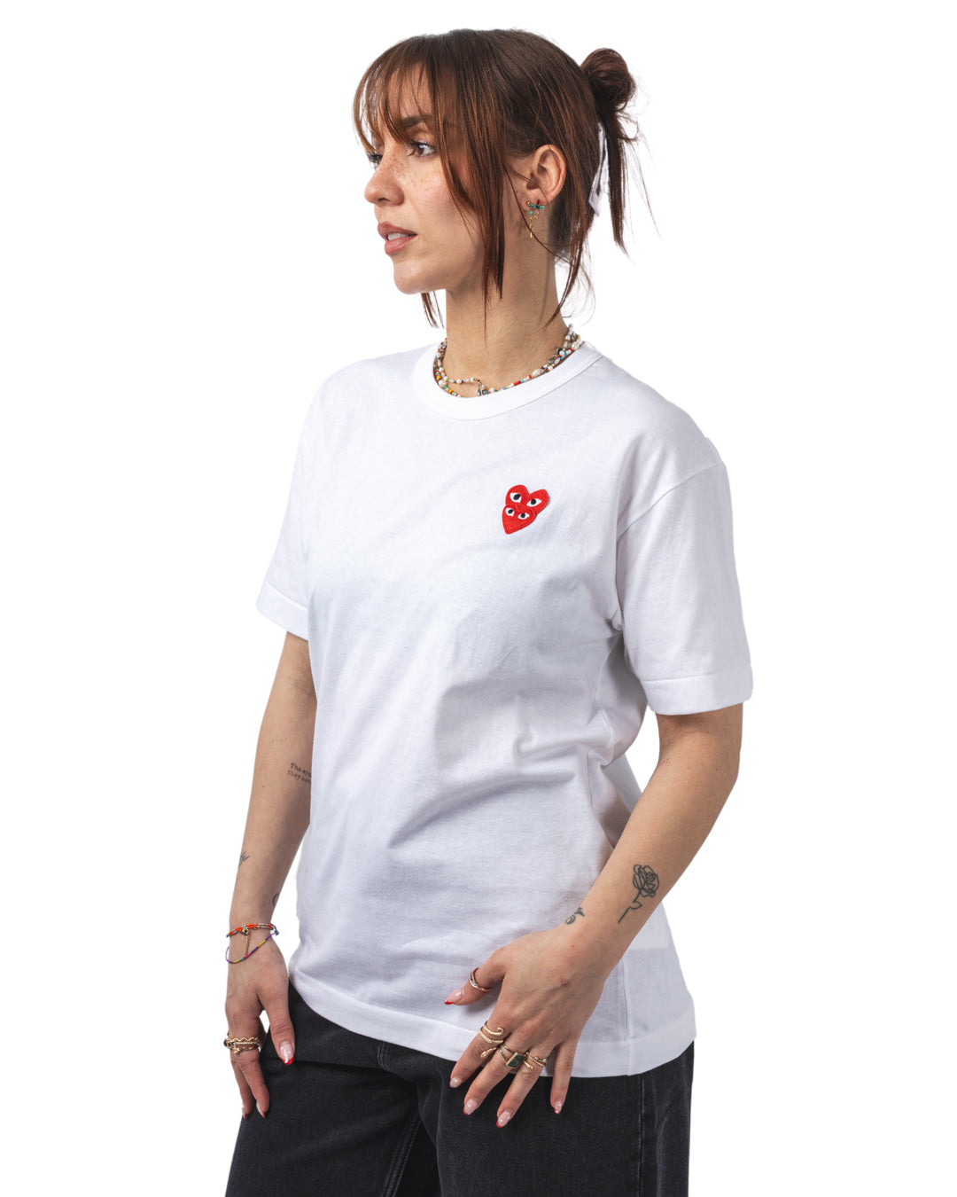 T-Shirt Double Red Emblem Knit