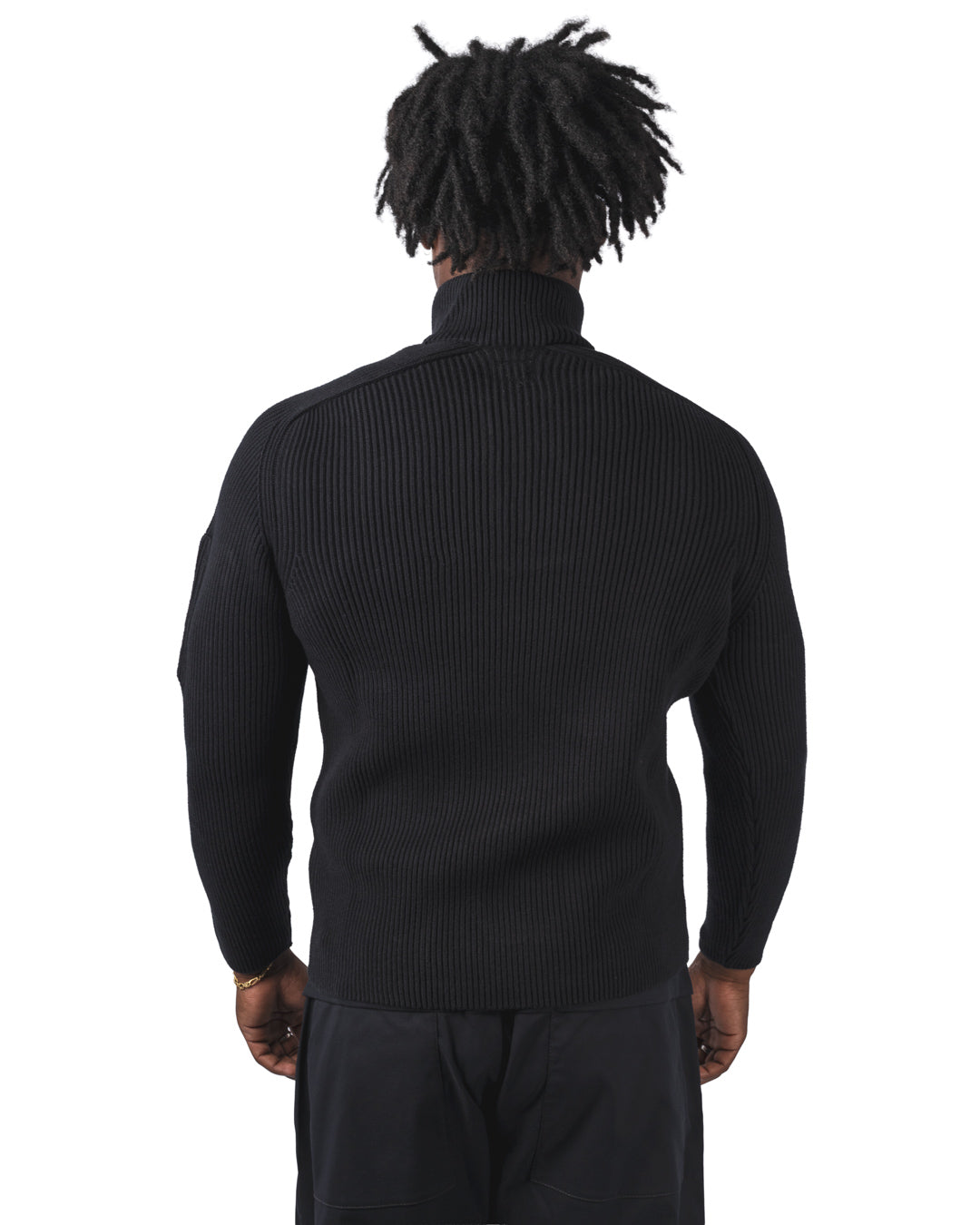 KNITWEAR POLO COLLAR IN FULL RIB