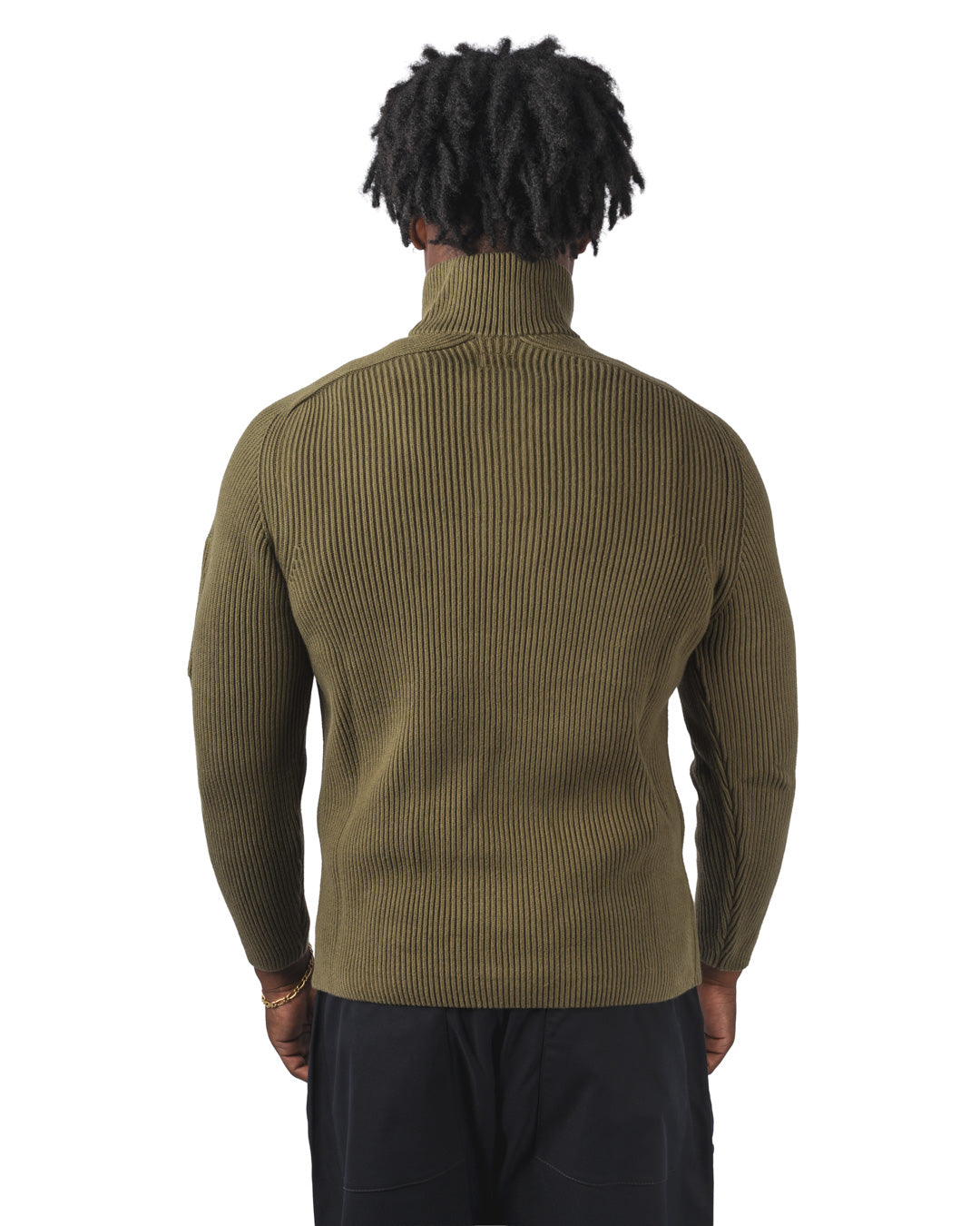 KNITWEAR POLO COLLAR IN FULL RIB