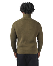 KNITWEAR POLO COLLAR IN FULL RIB