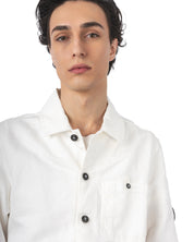 Cotton Linen Lens Overshirt