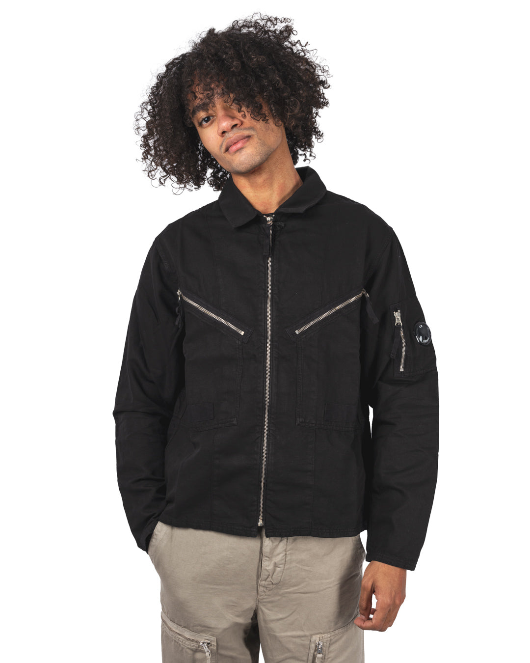 Cotton Linen Full Zip Overshirt
