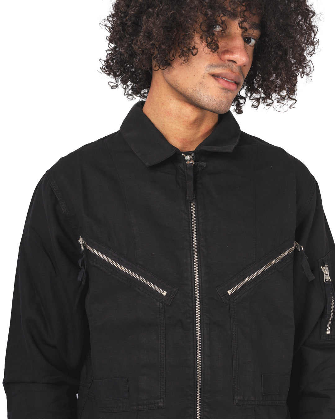 Cotton Linen Full Zip Overshirt
