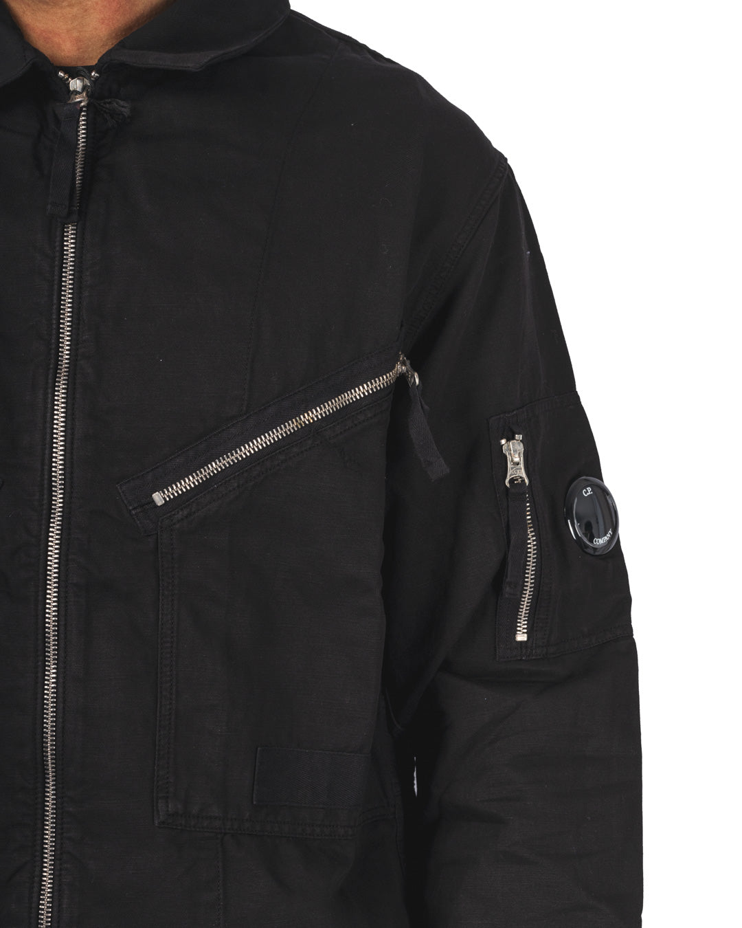 Cotton Linen Full Zip Overshirt