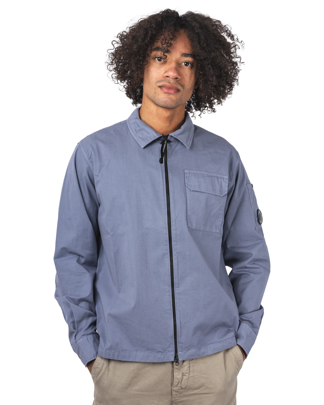 Organic Gabardine Full Zip Overshirt