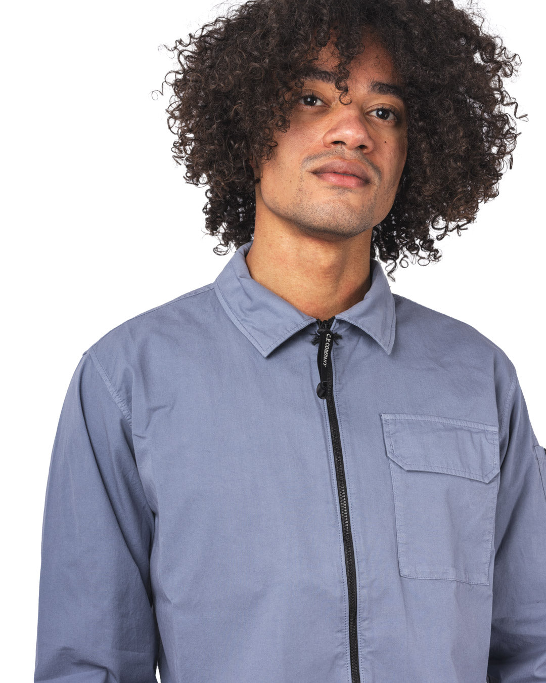 Organic Gabardine Full Zip Overshirt