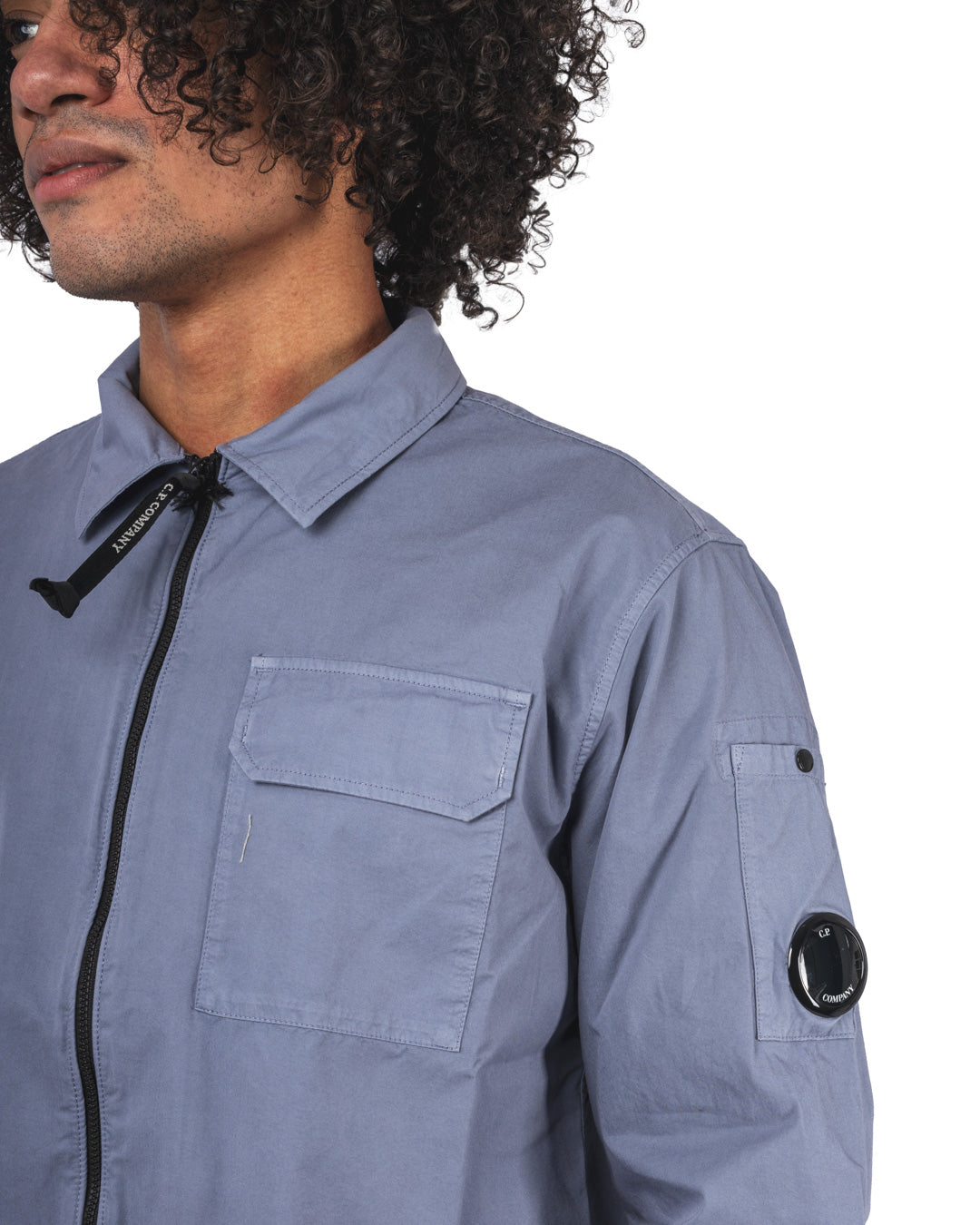 Organic Gabardine Full Zip Overshirt