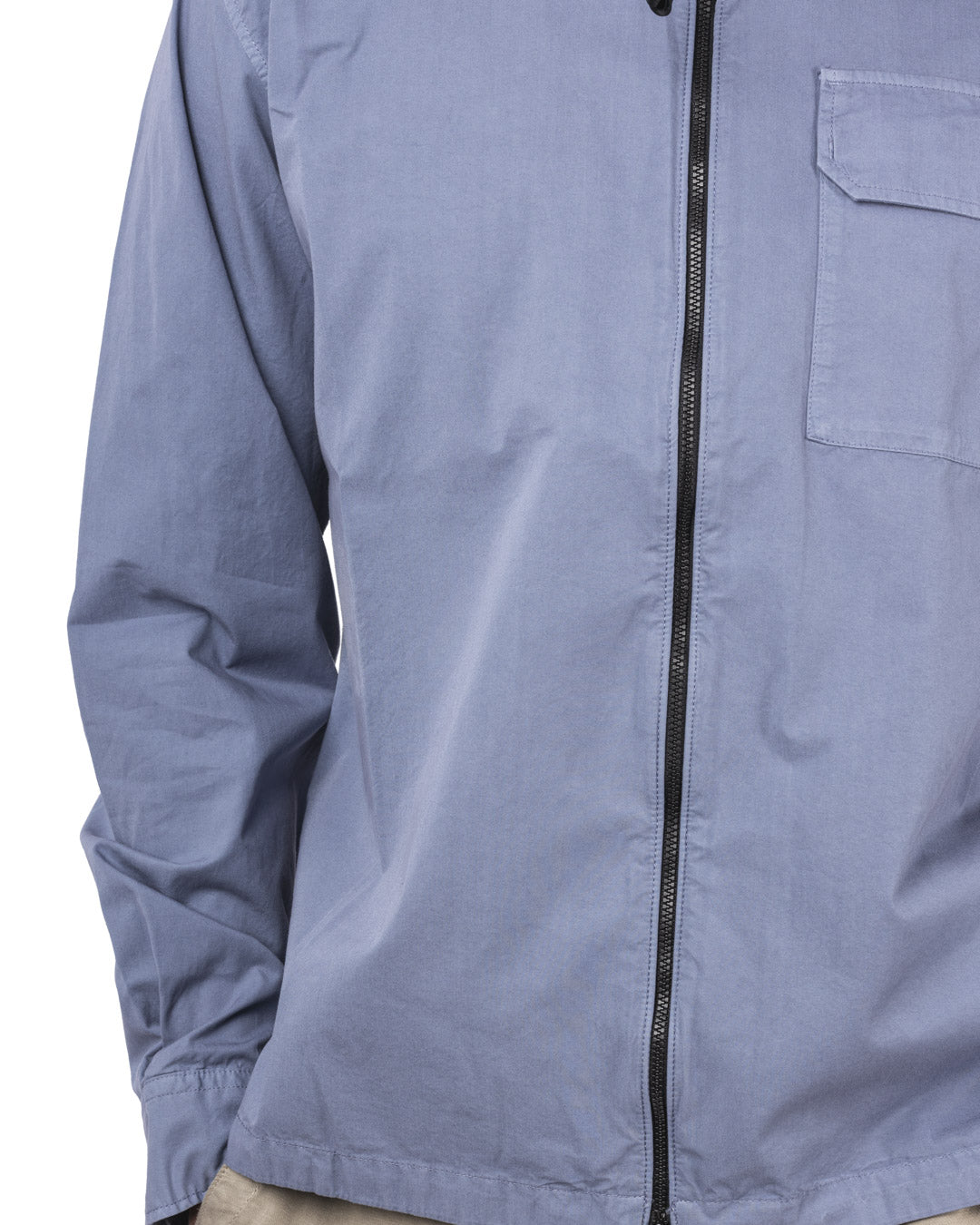 Organic Gabardine Full Zip Overshirt