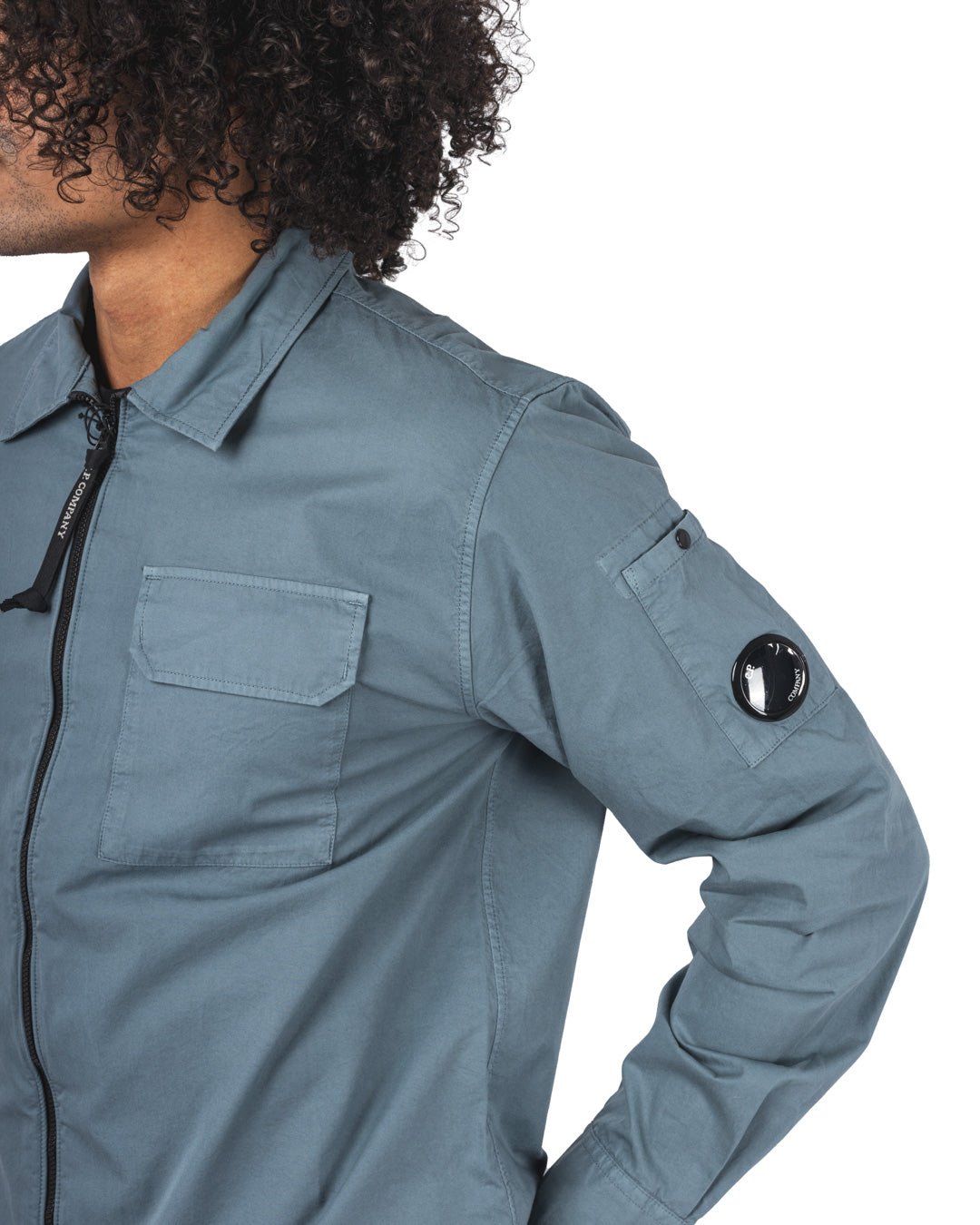 Organic Gabardine Full Zip Overshirt