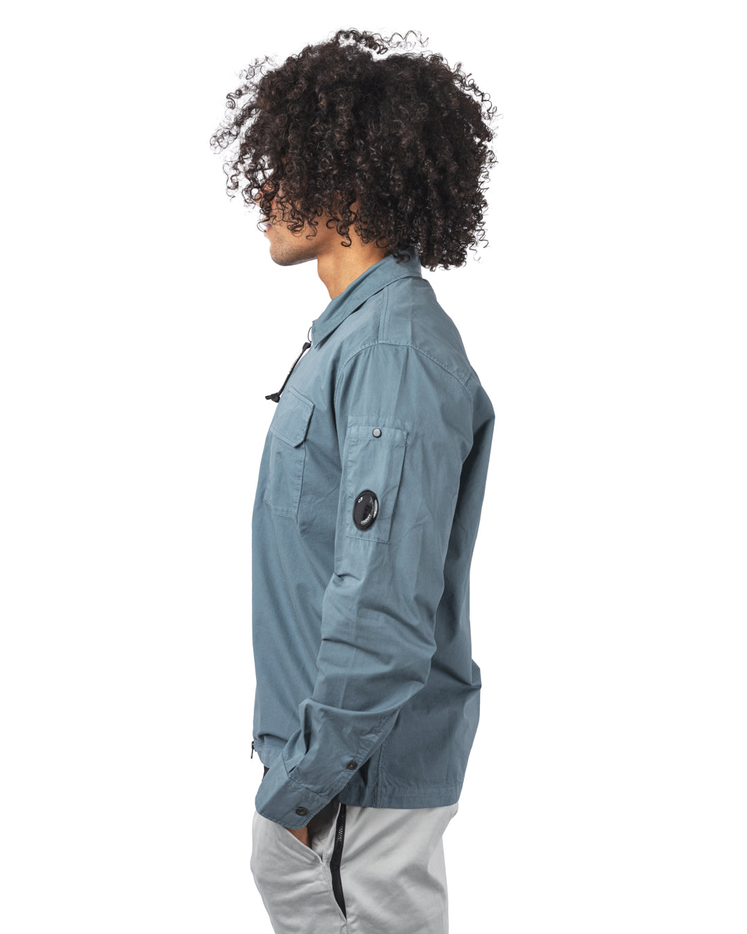 Organic Gabardine Full Zip Overshirt