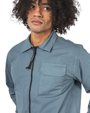 Organic Gabardine Full Zip Overshirt