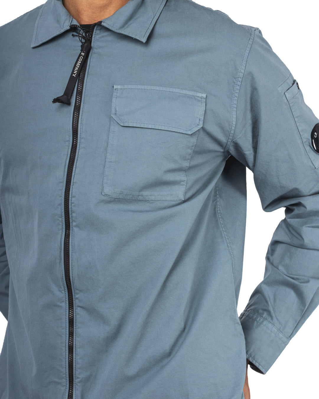 Organic Gabardine Full Zip Overshirt
