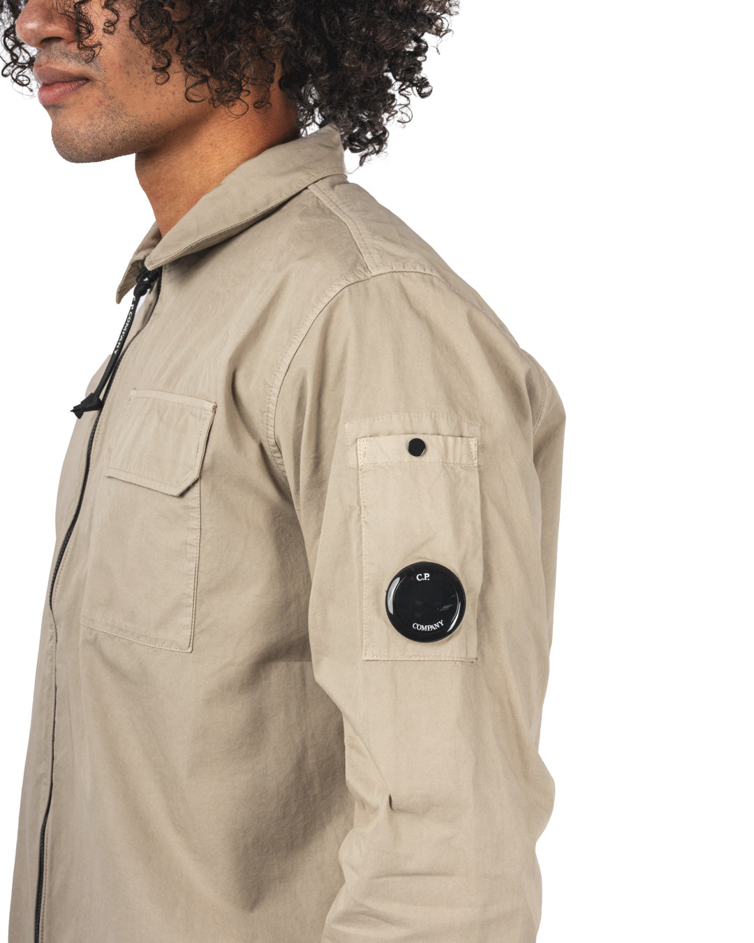 Organic Gabardine Full Zip Overshirt