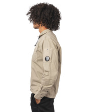 Organic Gabardine Full Zip Overshirt
